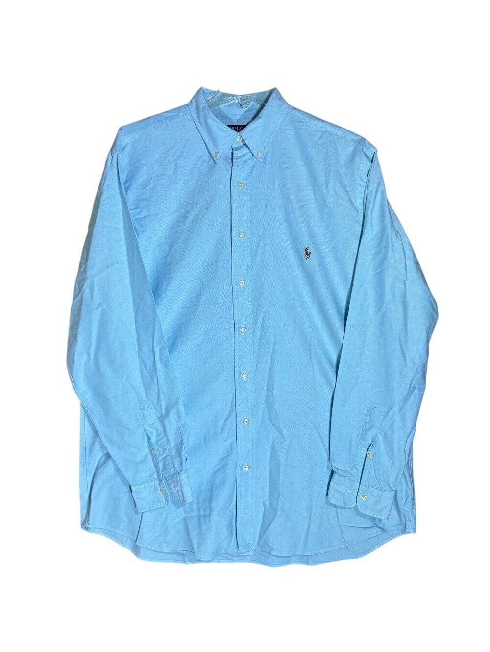 Polo Ralph Lauren Shirt Mens XLT Tall Blue Oxford Button Down Classic Fit